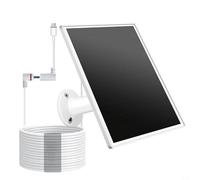 EffiFish Panel solar de 5 W para cámaras de anillo, carga rápida monocristalina con cable de 8 pies y soporte ajustable (5 W)