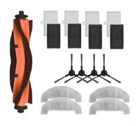 EffiFish Paño de fregona con filtro de cepillo lateral, para kit de piezas de repuesto Mova compatible con robot aspiradores E10 E20 para limpieza del hogar