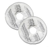 EffiFish Paño de repuesto para Ecovacs para Deebot para T10 Turbo X1 para aspiradora Omni, almohadillas de limpieza de microfibra, paquete de 2, fácil y rápido de usar (blanco)