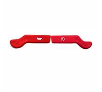 EffiFish Paquete de 2 botones de extensión de interruptor de bocina, fundas de llave de arranque de manillar ABS para la mayoría de bicicletas y bicicletas eléctricas (rojo)