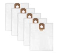 EffiFish Paquete de 5 bolsas de polvo para aspiradora Kärcher T 15/1 y T 17/1, filtro de forro polar de cartón, bolsas de repuesto para una succión más fuerte