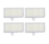 EffiFish Para Cecotec para Conga 999 para X-Treme Robot Aspirador Piezas de filtro de repuesto Accesorios compatibles Blanco 81x40x12mm Fácil y Rápido de Usar (4 unidades)