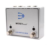 EffiFish Para moskyaudio Guitarra Switcher Pedal A/B Box, señal de ruta a dos caminos de amperios simultáneamente, salida pasante constante, carcasa de metal