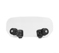 EffiFish Parabrisas de motocicleta altura ajustable ABS transparente pantalla para Kawasaki para Honda fácil instalar diseño ligero