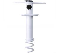 EffiFish Paraguas de playa de hierro resistente ancla de arena con tornillo de 3 espirales para postes Base resistente al viento para arena suciedad hierba