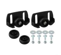 EffiFish Raquetas de nieve con rodillos para sopladores de nieve de dos etapas, se adapta a centros de pernos de 2.5 y 3 pulgadas, zapatos deslizantes de plástico con kit de herramientas, negro