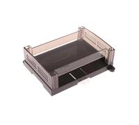 EffiFish recinto del carril del estruendo de 125x90x40m m con la cubierta transparente para la caja de control del PLC, vivienda industrial a prueba de polvo para los sistemas de automatiz