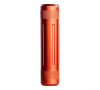 EffiFish Recipiente de aluminio impermeable para píldoras, soporte para cápsulas de una sola cámara con sello IPX7 para camping, senderismo, viajes, botella de almacenamiento al aire libre, color