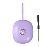 EffiFish Reloj despertador digital, con doble configuración, pantalla LCD, reloj vibratorio, temporizador silencioso para estudiantes, niños, hogar, dormitorio (morado)
