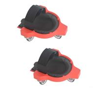 EffiFish Rodillera rodante con ruedas, enredadera convertible para suelos de baldosas y carpintería, arrodilladora de plástico resistente para jardín, rojo (A)
