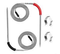 EffiFish Sonda de carne, paquete de 2 para parrillas Weber compatibles con la estufa de pellets Connect Smart Hub Smokefire, monitoreo de temperatura en tiempo real ± 1.-13.3 °C de precisión de -30.0