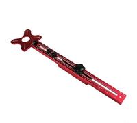 EffiFish Soporte de ranura de fresado de aluminio 4 en 1 con guía de pasador de agujero de taladro y localizador de perforación para tableros de carpintería (B)