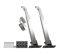EffiFish Soportes de montaje de techo de panel solar de aluminio, kit de soporte ajustable de 15-30 grados para paneles de 100-400 W, instalación marina RV