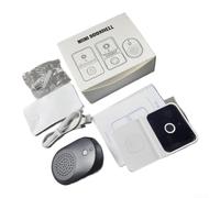 EffiFish Timbre de video HD con cámara, sistema WiFi inteligente inalámbrico, comunicación bidireccional para visión nocturna, control remoto a través de la aplicación para el hogar (blanco)
