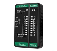 EffiFish TLP-123A Probador de cable de red para RJ45 RJ11, para detector rápido de cables con LED para resolución de problemas Ethernet en el hogar y la oficina