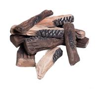 EffiFish Troncos Decorativos Porcelana Aspecto para madera Realista Troncos | para resistencia térmica hasta 1000°C, no inflamable, seguro para bioetanol y gas, evita hollín, aspecto realista