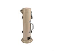 EffiFish Tubo de almacenamiento de varilla de soldadura 5KG Contenedor de aluminio a prueba de humedad con calefacción para electrodos de 400 mm, estuche portátil para taller (gris)