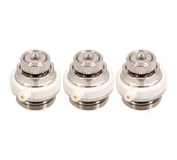 EffiFish Válvula de radiador de purga automática BSP de 1/2 pulgada, control automático de liberación de aire con tres modos de funcionamiento para sistema de calefacción central (3 piezas)