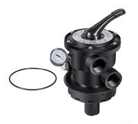 EffiFish Válvula multipuerto de repuesto para Hayward SP0714T para VariFlo XL, control de filtro de montaje superior de 7 vías para piscinas de arena, color negro