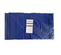 Effizon - Pajitas de papel color Azul | Pack 500 pajitas | 100% biodegradable, sin plástico, ecológico y sostenible. Cañitas para Fiestas y Celebraciones. Bebidas frías y Caliente 6x210mm