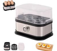 Effortless Egg Cooking with The Ultimate Stainless Steel Egg Cooker, Smart Eggs Cooker, with Auto Shut, Electric Rapid Boiler for Effortless 6 Eggs (1Pcs)