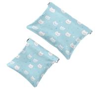 Effortless Glam: Cute Cartoon Kitten-1544 - Bolsa de maquillaje impermeable para mujer, multicolor, A：7.1x5.8in/18x14.8cm，B:4.7x4.5in/12x11.5cm