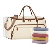 Effortless Travel Duffel Bag - Foldable Travel Bags, Overnight Bag for Business Trips, Women Duffel Luggage with Shoulder Strap, Luggage Bags, Women Duffels for Business Events Overnight Trips