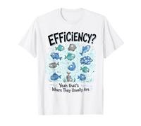 Eficiencia Sí, ahí es Donde generalmente Son Divertidos Juego de Palabras de Pescado Camiseta