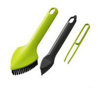 Eficiente 3 en 1 cepillo de fregar Set para hacer frente a varias tareas de limpieza del hogar (verde)