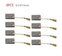 Eficiente 8 escobillas de carbón para amoladoras angulares Bosch GWS7100, GWS7125, 6 5 x 8 x 14 mm, llave para mantenimiento