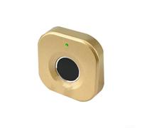 Eficiente bloqueo de huellas dactilares para armarios y cajones, recargable por USB con batería baja (dorado)