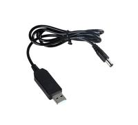 Eficiente cable de alimentación USB a 4.5 V con CC 5.5 x 2.1 mm para decoraciones LED navideñas y más, sustituye al adaptador de corriente de 3 pilas AA