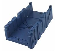 Eficiente caja de sierra ingletadora para corte preciso de madera de 45 y 90 grados, esencial para bricolaje y uso profesional