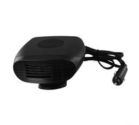 Eficiente calentador y descongelador de coche con doble funcionalidad para mayor comodidad en todas las estaciones (12 V negro)