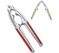 Eficiente cascanueces para nueces, nueces, almendras, avellanas, piñones y castañas, diseñado con agarre cómodo y cuerpo de aleación de zinc resistente (rojo)