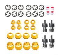 Eficiente kit de enhebrador de tubos de PVC de 4 y 6 puntos, 4 juegos para fontanería y bricolaje, fácil transición entre tamaños