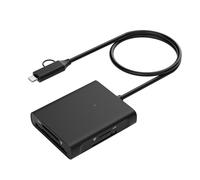 Eficiente lector de tarjetas USB 3.0 4 en 1 para un acceso rápido a tarjetas de memoria MS, mejora el chipset, transferencia eficiente, lector de tarjetas de alta velocidad