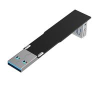 Eficiente módulo de extensión USB 3.0 E macho a hembra adaptador de 90° mejora las interfaces de PC y solución de conexión USB 3.0-E extensor USB