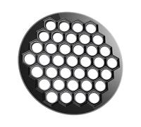 Eficiente molde de bolas de masa de 37 cavidades para hacer raviolis de metal de forma rápida y consistente, herramienta de cocina eficiente