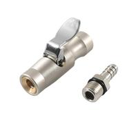 Eficiente portabrocas de aire FNPT de 1/4 pulgadas con mecanismo de bloqueo de dos mandíbulas para medidor de inflador de neumáticos, ninguno