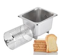 Eficiente rueda de mantequilla de bollo - Dispensador manual de mantequilla derretida de acero inoxidable 304 - Capacidad para 36 onzas - Ideal para mariscos, maíz y plancha - Perfecto para picnics al