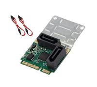 Eficiente tarjeta adaptadora PCIe a SATA3.0 de 2/4 puertos para transferencia de datos de alta velocidad