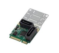 Eficiente tarjeta adaptadora PCIe a SATA3.0 de 2/4 puertos para transferencia de datos de alta velocidad y expansión de almacenamiento, tarjeta de expansión de instalación rápida
