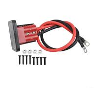 Eficiente transferencia de energía 120A para batería Anderson Cable conector de conexión rápida con soporte de montaje para vehículos eléctricos (rojo)