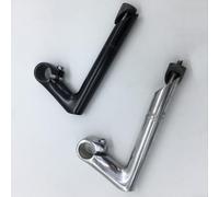 Eficiente vástago de bicicleta con diseño de aluminio ligero, se adapta a horquillas de 25 4 mm para un mejor control (negro)