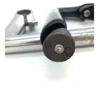 Eficiente vástago de bicicleta con diseño de aluminio ligero, se adapta a horquillas de 25 4 mm para un mejor control (plata)