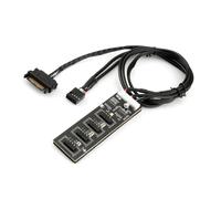 Eficientes concentradores divisores de cabecera USB 2.0 de 9 pines con 4 puertos y alimentación SATA para entusiastas de la placa base USB