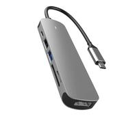Eficientes concentradores USB 3.0 y tipo C de 1000 Mbps Ethernet RJ45 Gigabit 4/6 puertos 5 Gbps adaptador de transferencia de datos para teléfonos y tabletas