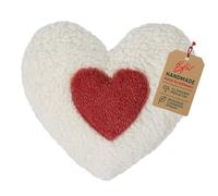 efie de huesos de cereza COJÍN de calor Corazón Rojo, cultivo orgánico, certificado GOTS, 100% fabricado en Alemania.
