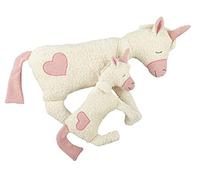 Efie Juego de unicornio, con cojín térmico de huesos de cereza y cojín XL, 100% fabricado en Alemania